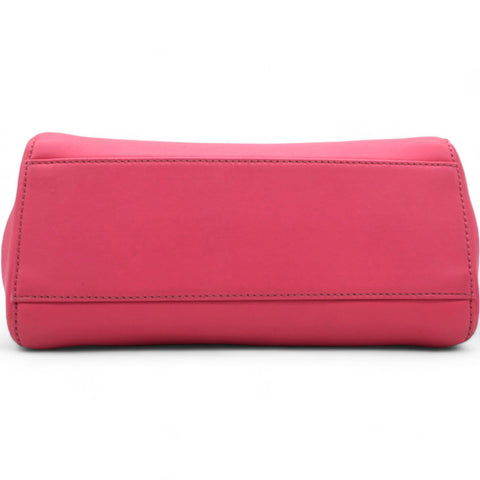 FENDI  Nappa Colorblock Mini Peekaboo Iconic Satchel Rosa Fluo Oxigen Slate 