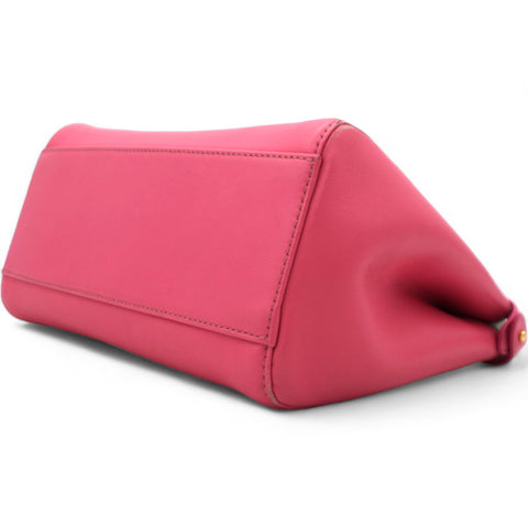 FENDI  Nappa Colorblock Mini Peekaboo Iconic Satchel Rosa Fluo Oxigen Slate 