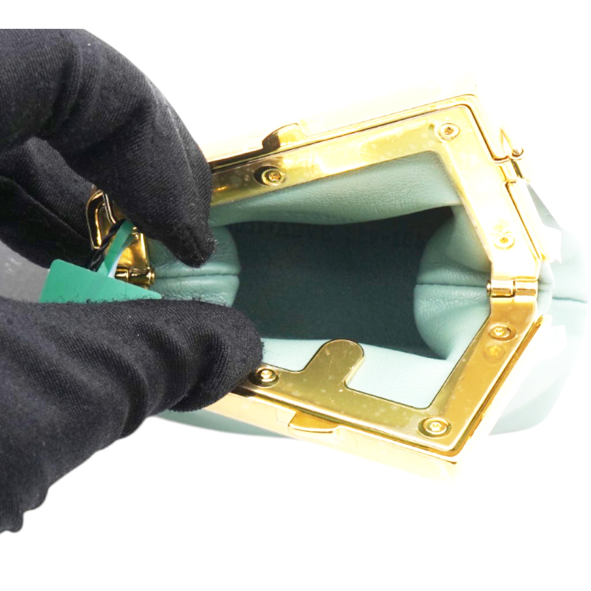 FENDI Shiny Nappa Nano Fendi First Menta 