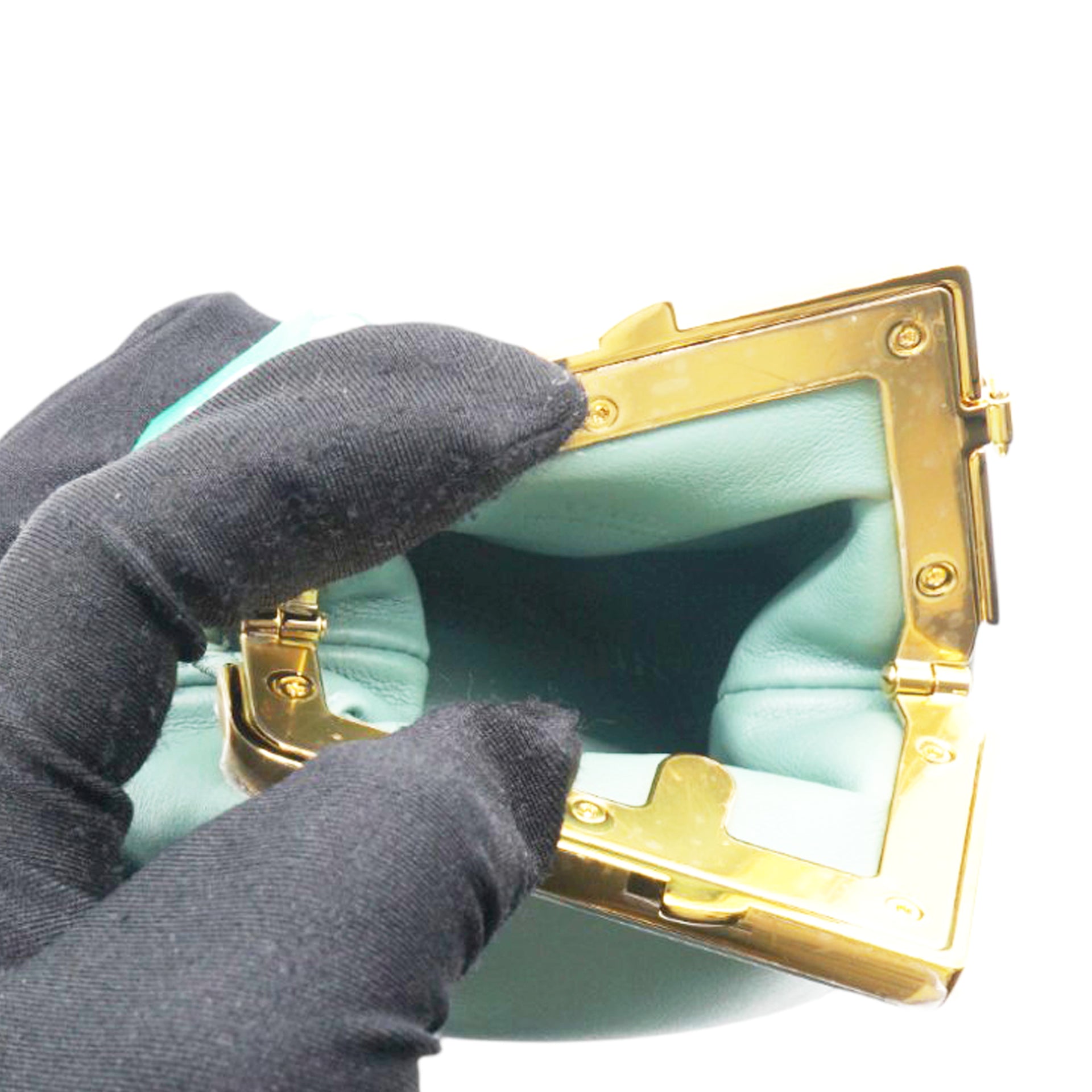 FENDI Shiny Nappa Nano Fendi First Menta 
