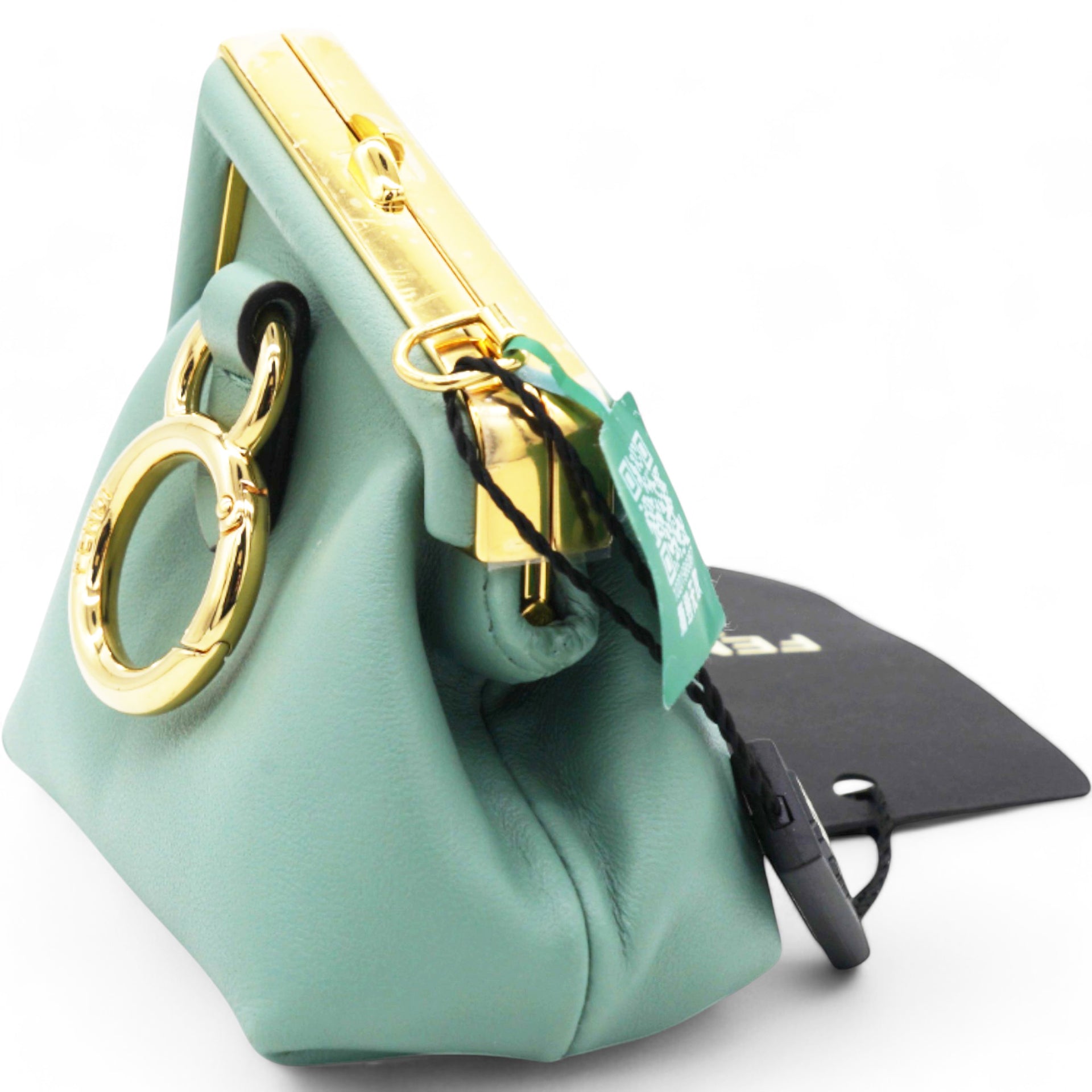 FENDI Shiny Nappa Nano Fendi First Menta 