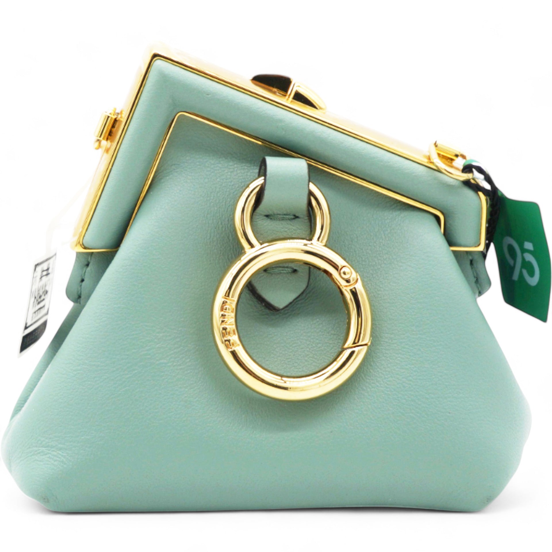 FENDI Shiny Nappa Nano Fendi First Menta 