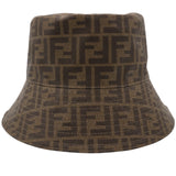 FENDI Technical Fabric FF Reversible Bucket Hat 59/M 