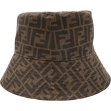 FENDI Technical Fabric FF Reversible Bucket Hat 59/M 