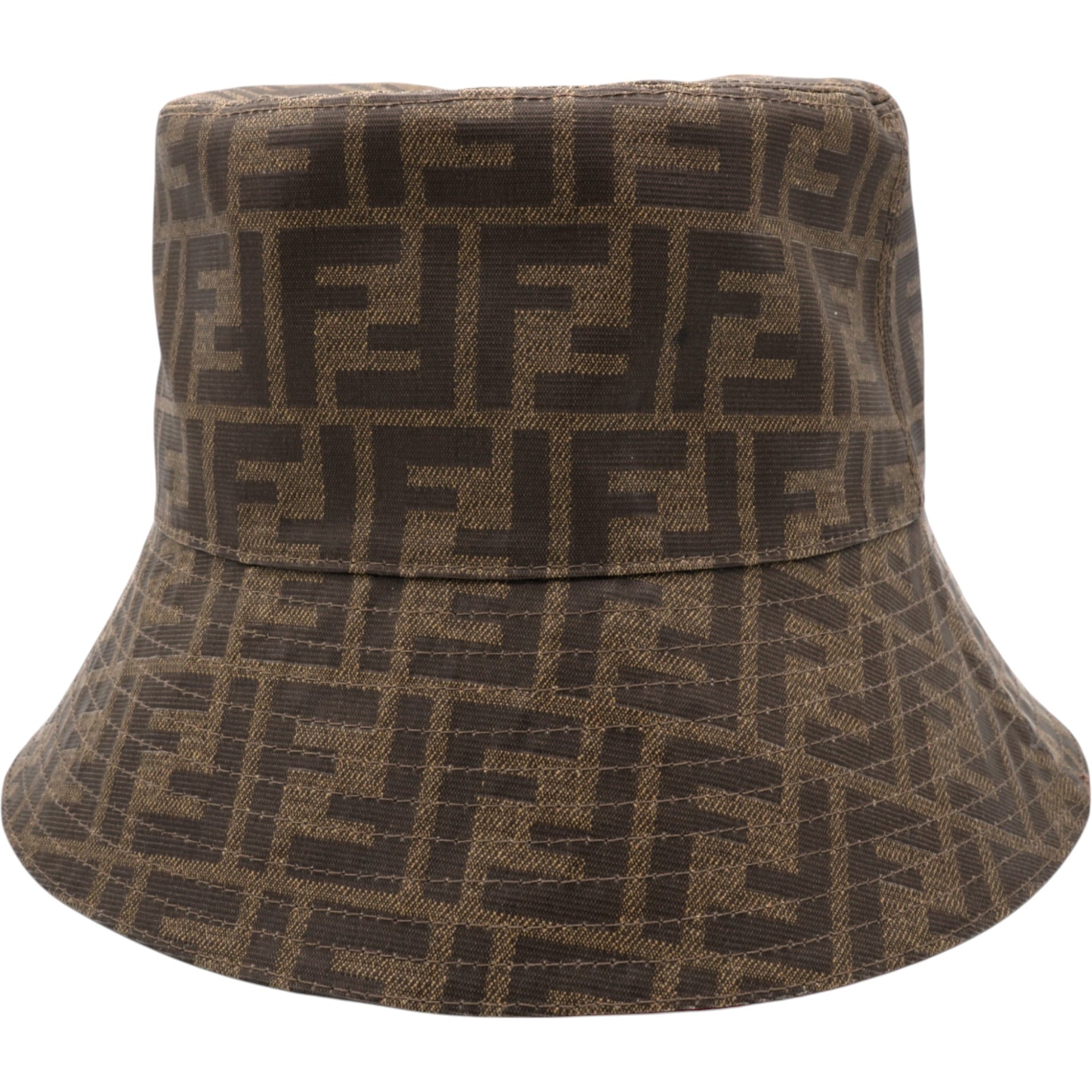 FENDI Technical Fabric FF Reversible Bucket Hat 59/M 