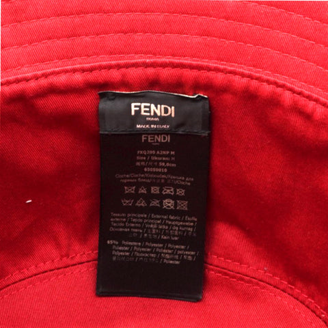 FENDI Technical Fabric FF Reversible Bucket Hat 59/M 