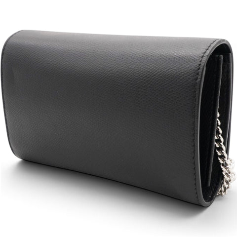 FENDI Vitello Cruise F is Fendi Wallet on Chain Black 
