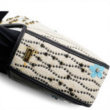 Fendi Baguette White Raffia Bag 