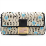 Fendi Baguette White Raffia Bag 