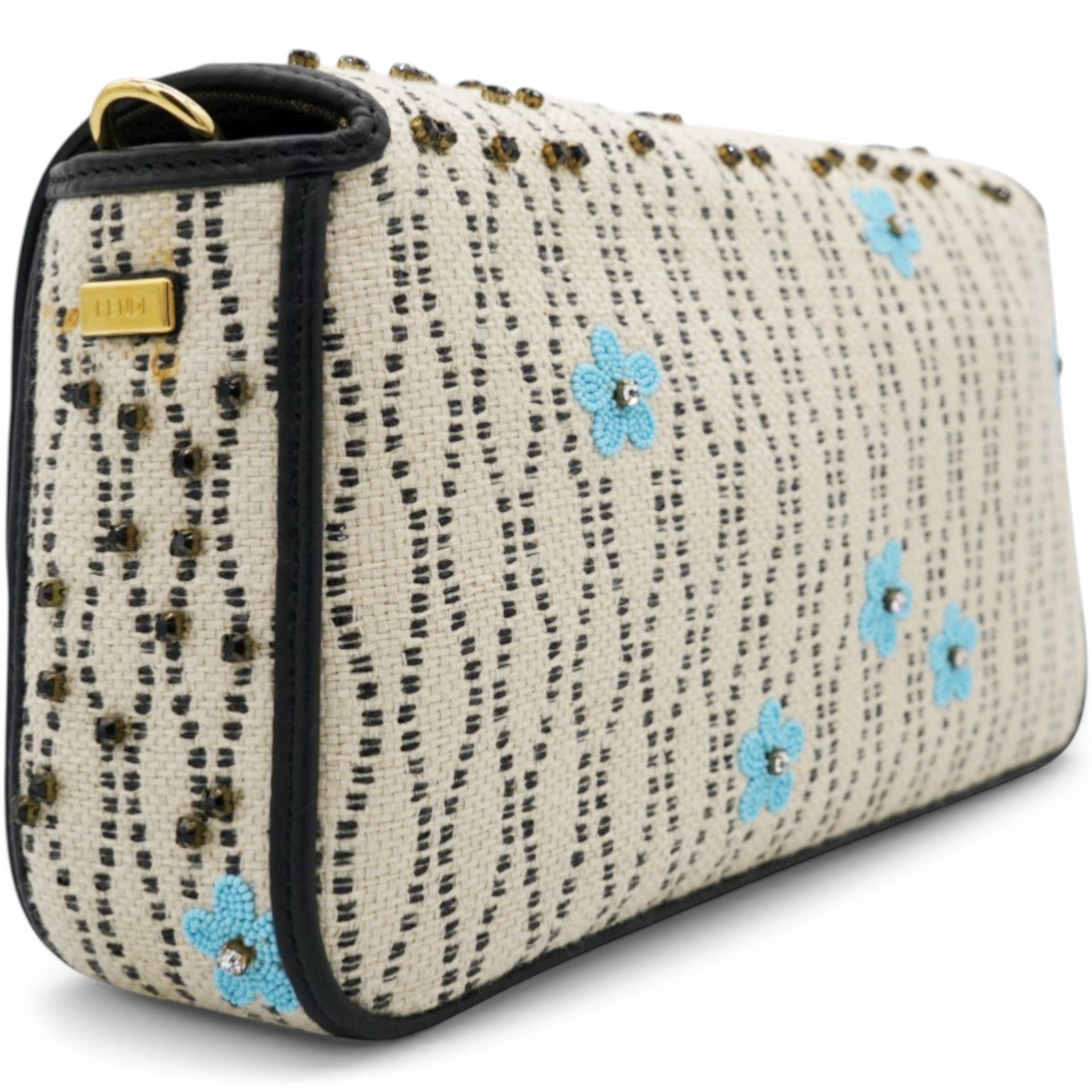 Fendi Baguette White Raffia Bag 