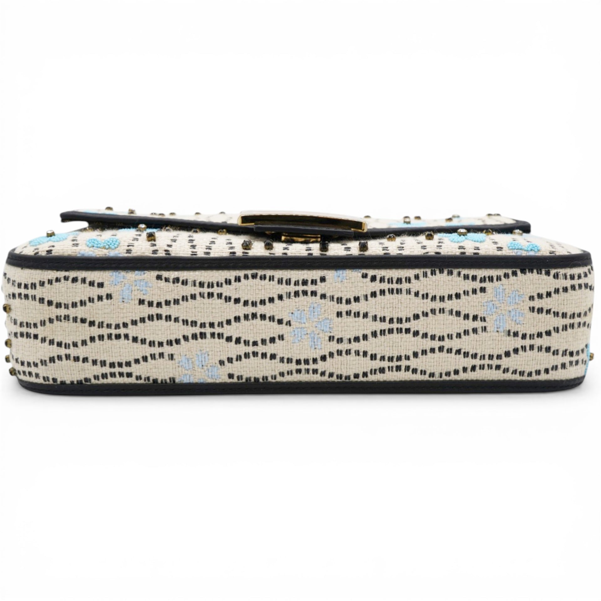 Fendi Baguette White Raffia Bag 