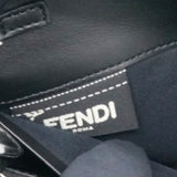 Fendi Black Leather Logo Multifunction Wallet on Chain 