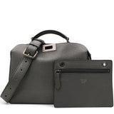 Fendi Cuoio Romano Lux Peekaboo I SEE U Satchel Graphite 