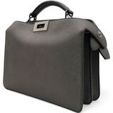 Fendi Cuoio Romano Lux Peekaboo I SEE U Satchel Graphite 