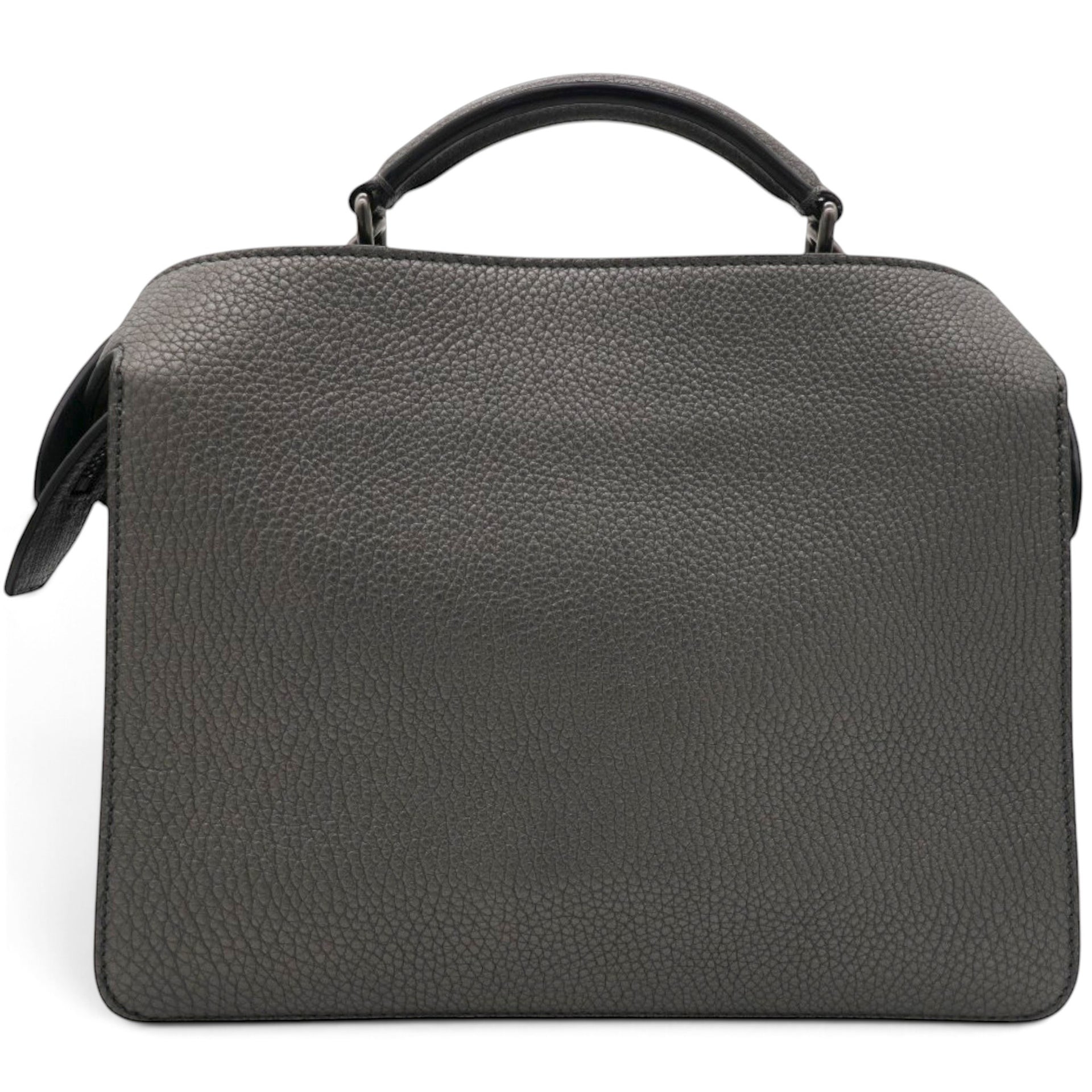 Fendi Cuoio Romano Lux Peekaboo I SEE U Satchel Graphite 