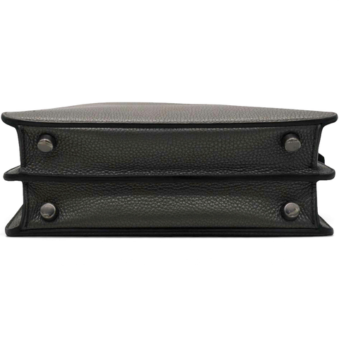 Fendi Cuoio Romano Lux Peekaboo I SEE U Satchel Graphite 