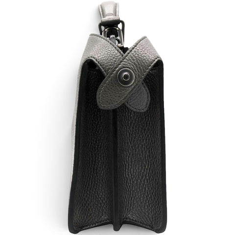 Fendi Cuoio Romano Lux Peekaboo I SEE U Satchel Graphite 