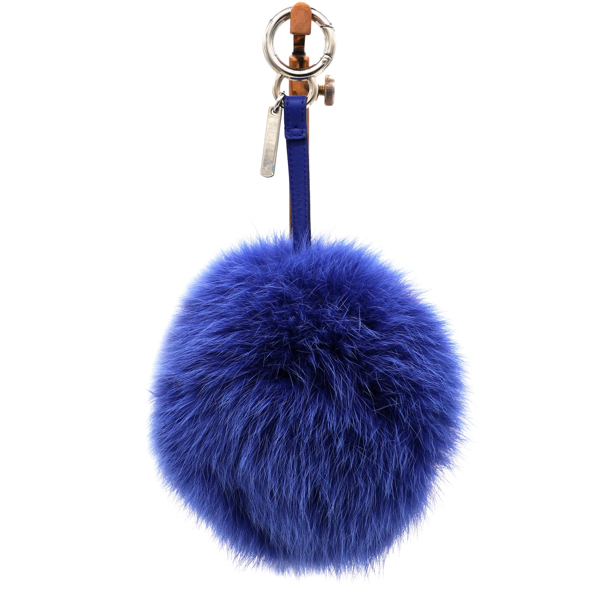 Fendi Fluffy Bag Charm Blue 