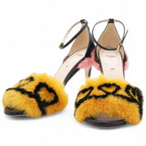 Fendi Fun Genuine Mink Fur Sandals Size37 