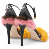 Fendi Fun Genuine Mink Fur Sandals Size37 