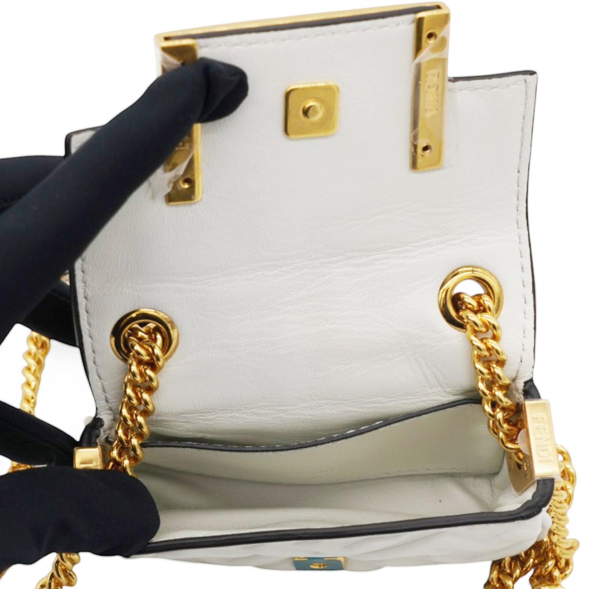 Fendi Micro Baguette Crossbody Bag 