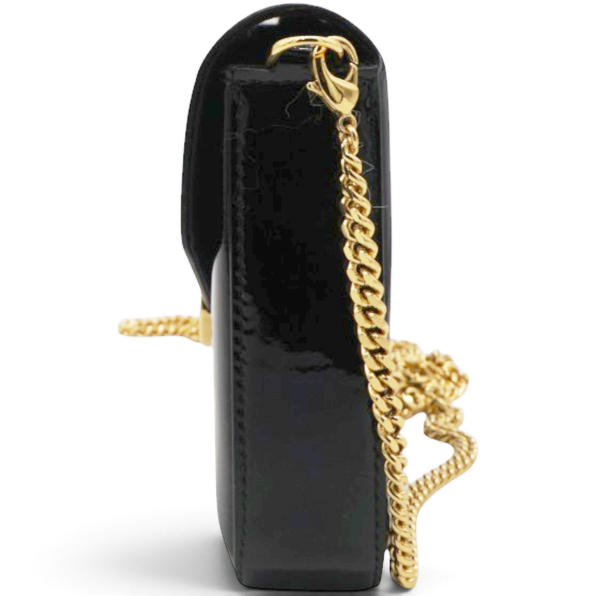Fendi Vitello Cruise F is Fendi Envelope Wallet on Chain with Pouches Black 
