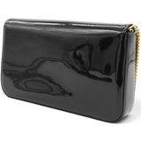 Fendi Vitello Cruise F is Fendi Envelope Wallet on Chain with Pouches Black 