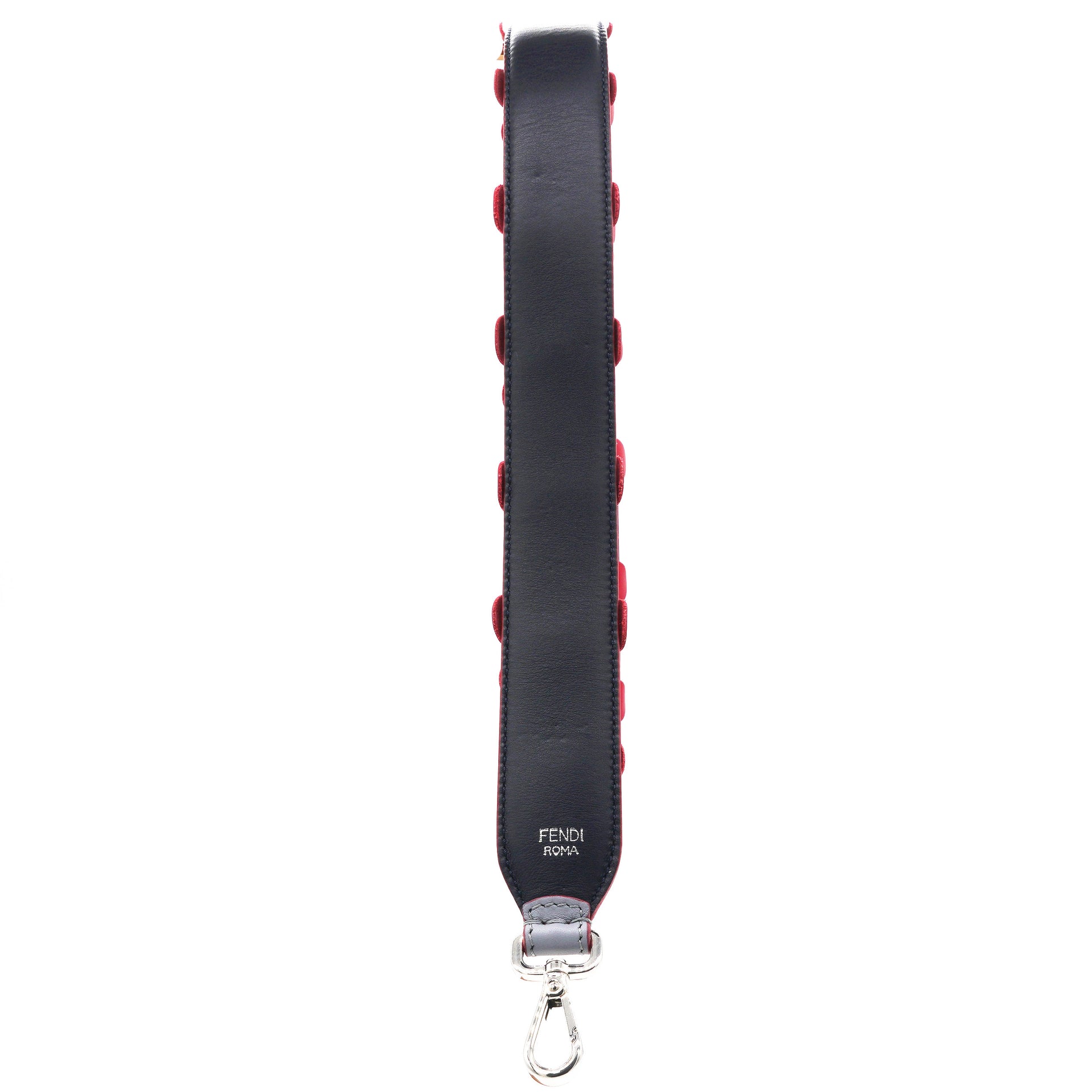 Fendi Vitello Dolce Flowerland Studded Strap You Ardesia Blue Notte 