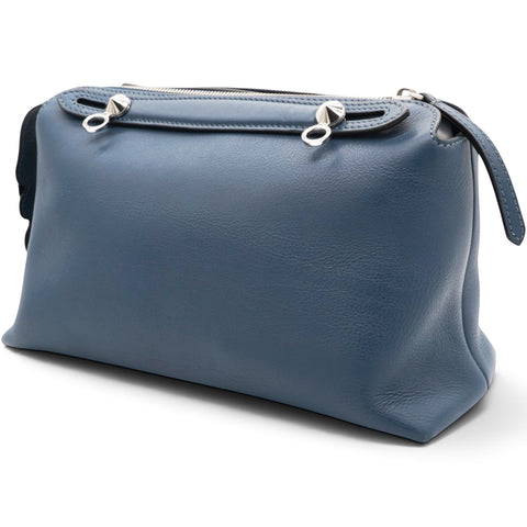 Fendi Vitello Dolce Marmol Medium By The Way Boston Bag Blue 