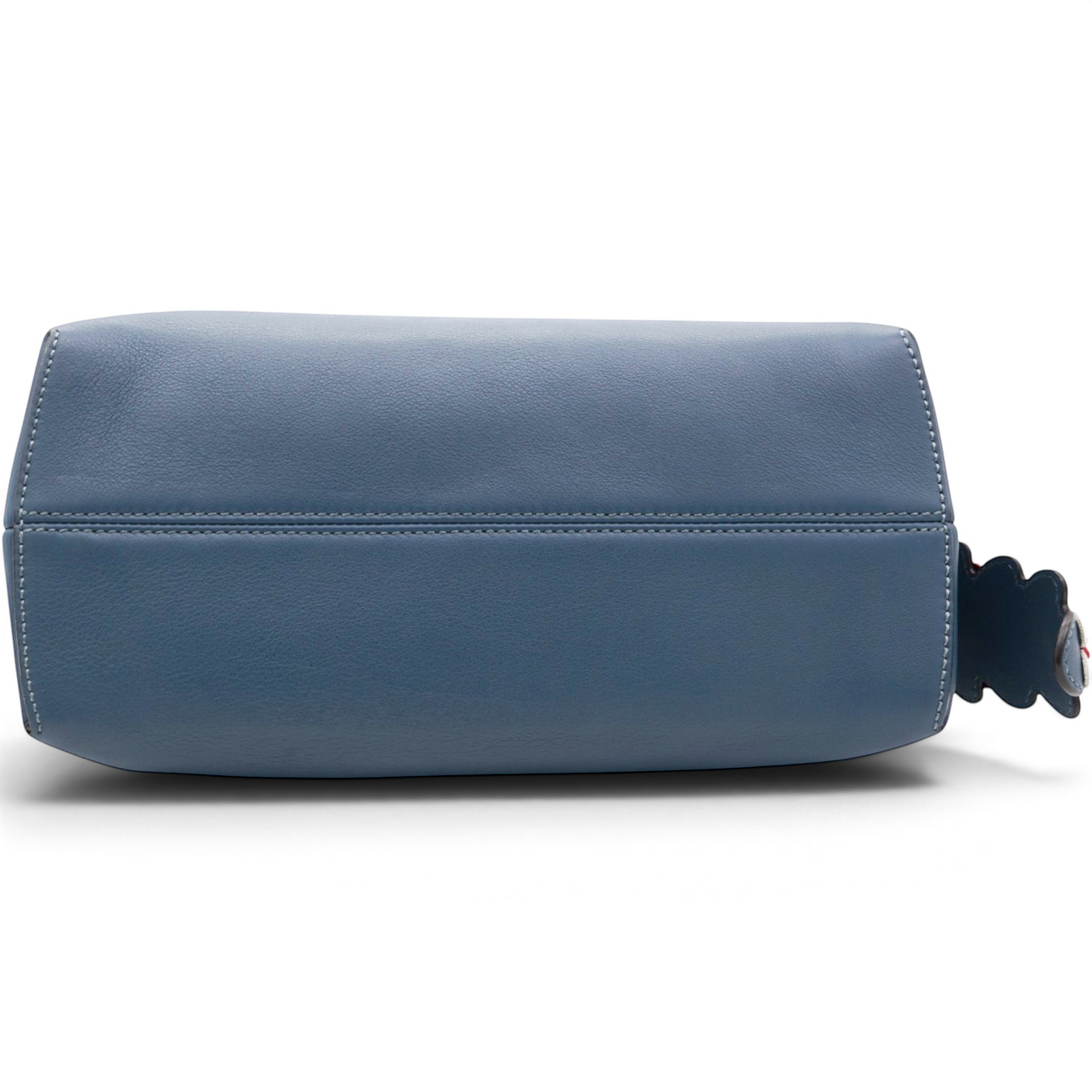 Fendi Vitello Dolce Marmol Medium By The Way Boston Bag Blue 