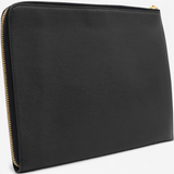 Fendi Vitello Elite Monster Eyes Studded Zip Around Pouch Black 