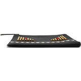 Fendi Vitello Elite Monster Eyes Studded Zip Around Pouch Black 