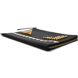 Fendi Vitello Elite Monster Eyes Studded Zip Around Pouch Black 