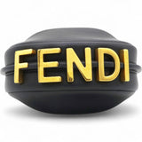 Fendi Vitello Grace Matte Nano Fendigraphy Hobo Charm Black  