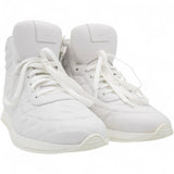 Fendi White Leather FF High Top Sneakers Size37 