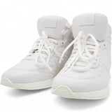 Fendi White Leather FF High Top Sneakers Size37 