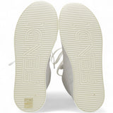 Fendi White Leather FF High Top Sneakers Size37 