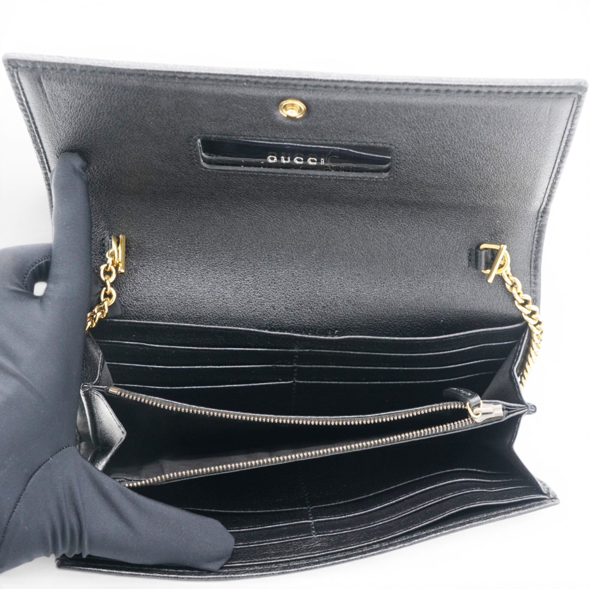 GUCCI Diana Bamboo Chain Wallet On Chain 
