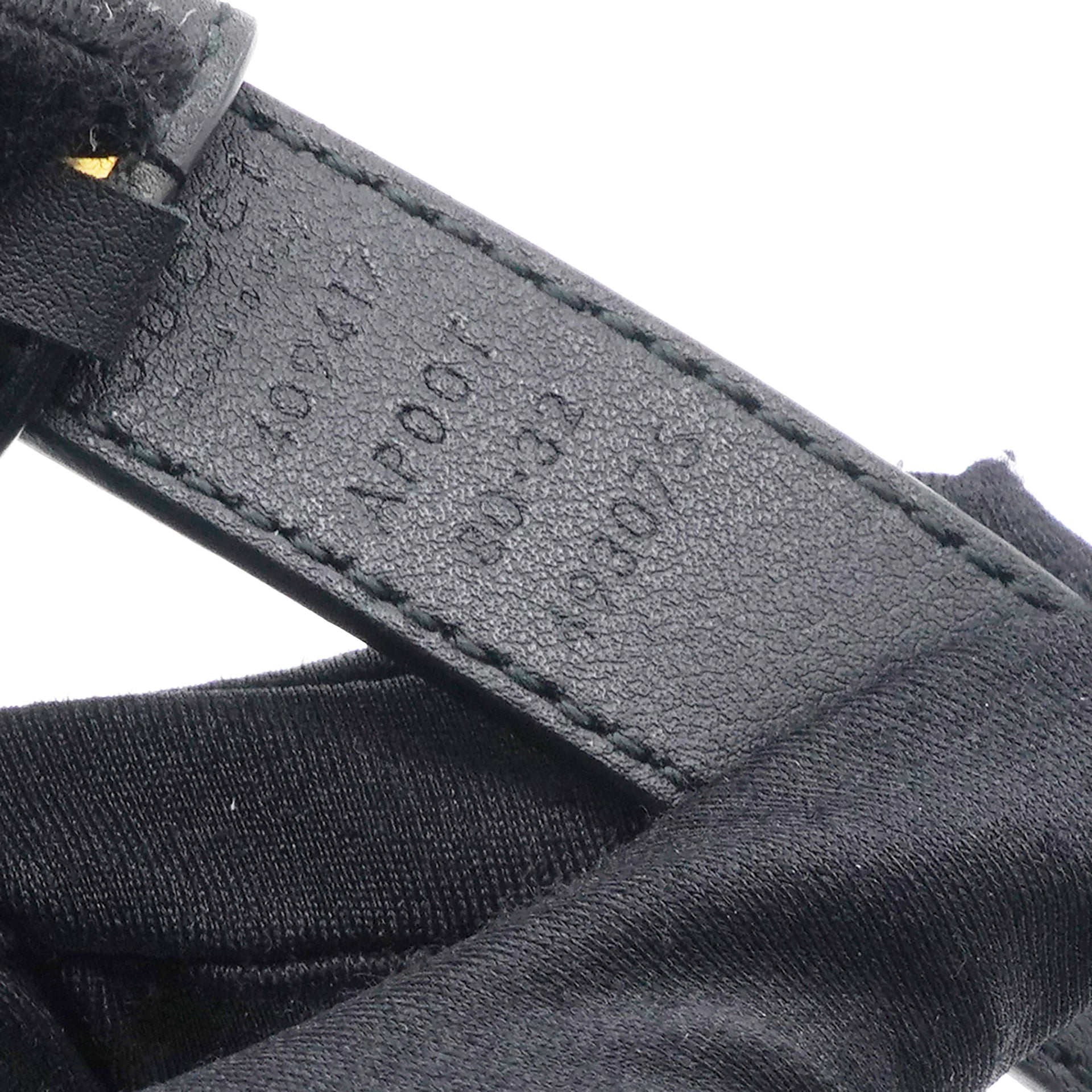 GUCCI Double G 20mm Belt 80 32 Black 