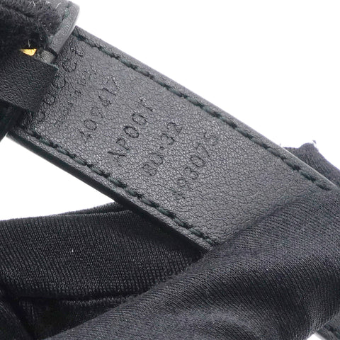 GUCCI Double G 20mm Belt 80 32 Black 