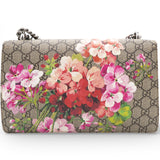 GUCCI GG Supreme Monogram Blooms Small Dionysus Shoulder Bag Beige Multicolor Dry Rose