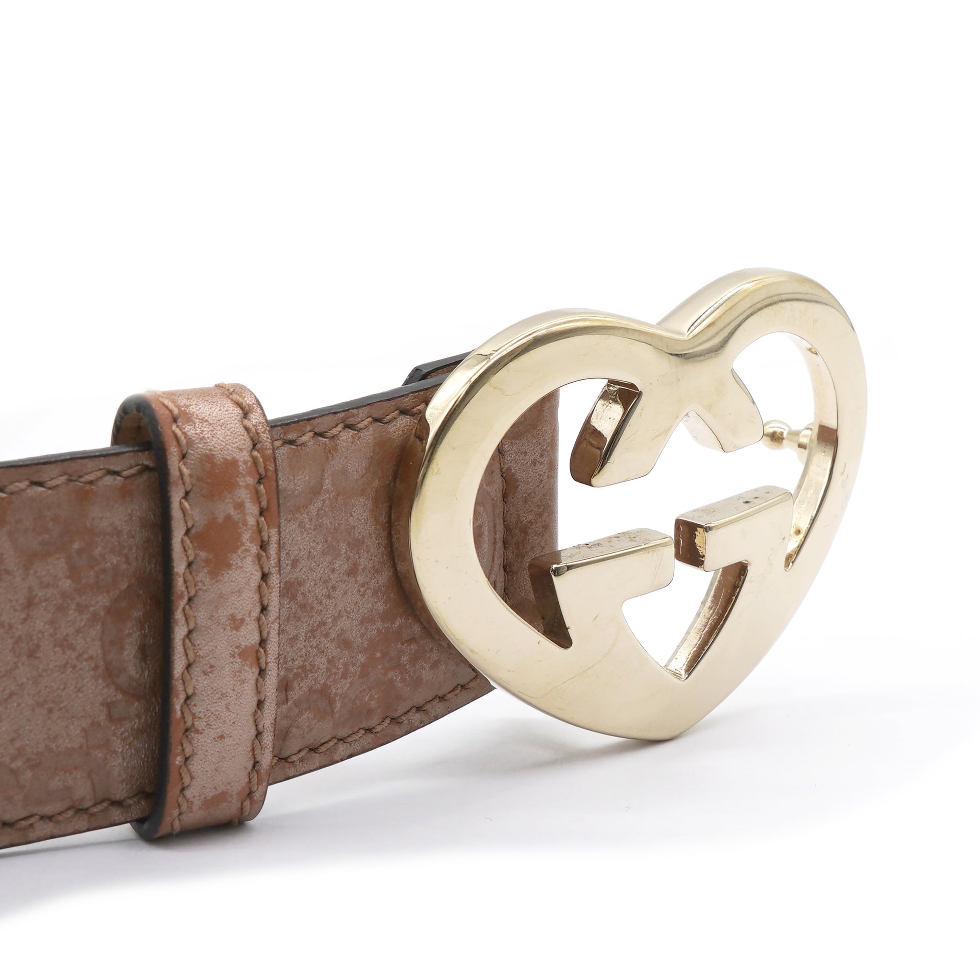 GUCCI Heart Buckle Belt Size85 