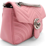 GUCCI Matelasse GG Marmont Shoulder Bag Wild Rose 