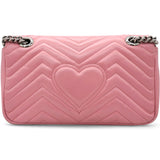 GUCCI Matelasse GG Marmont Shoulder Bag Wild Rose 