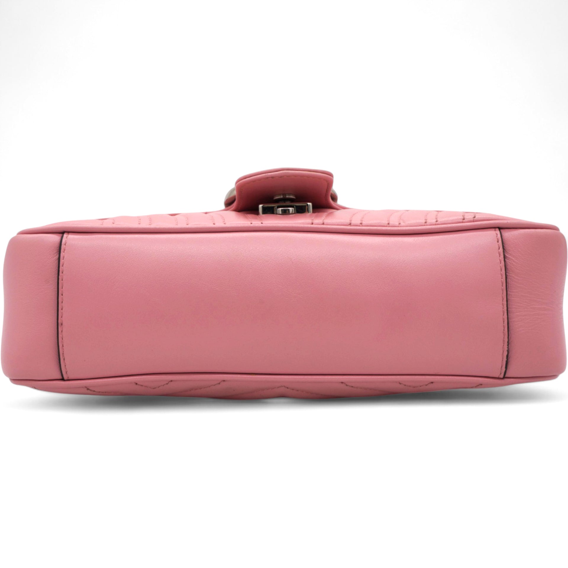 GUCCI Matelasse GG Marmont Shoulder Bag Wild Rose 