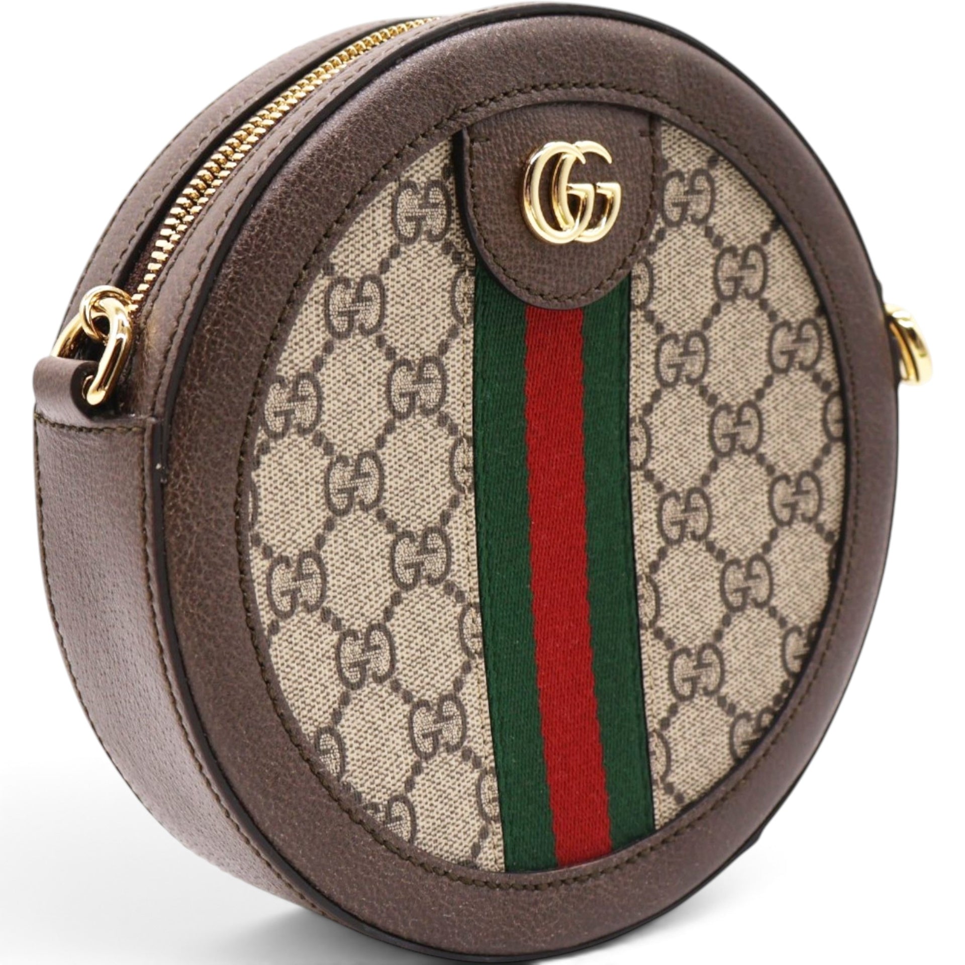 GUCCI Ophidia Round Mini Shoulder Bag 