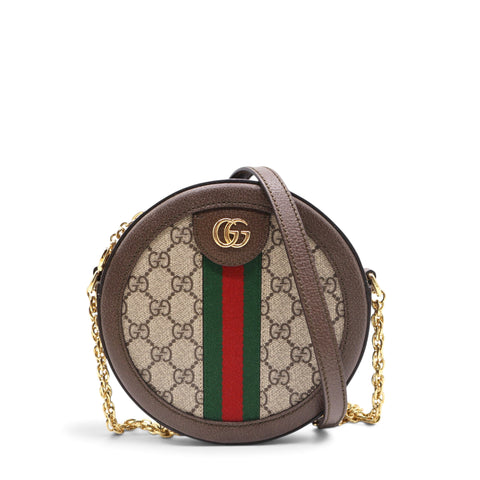 GUCCI Ophidia Round Mini Shoulder Bag 