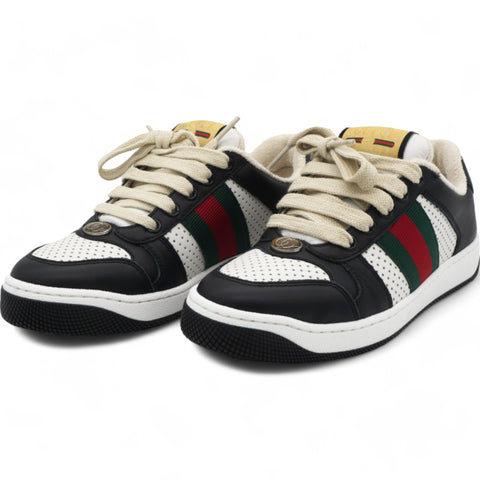 GUCCI Vintage Leather Sneakers 35.5 