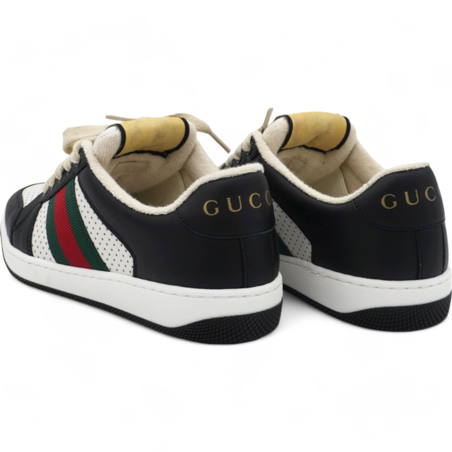 GUCCI Vintage Leather Sneakers 35.5 