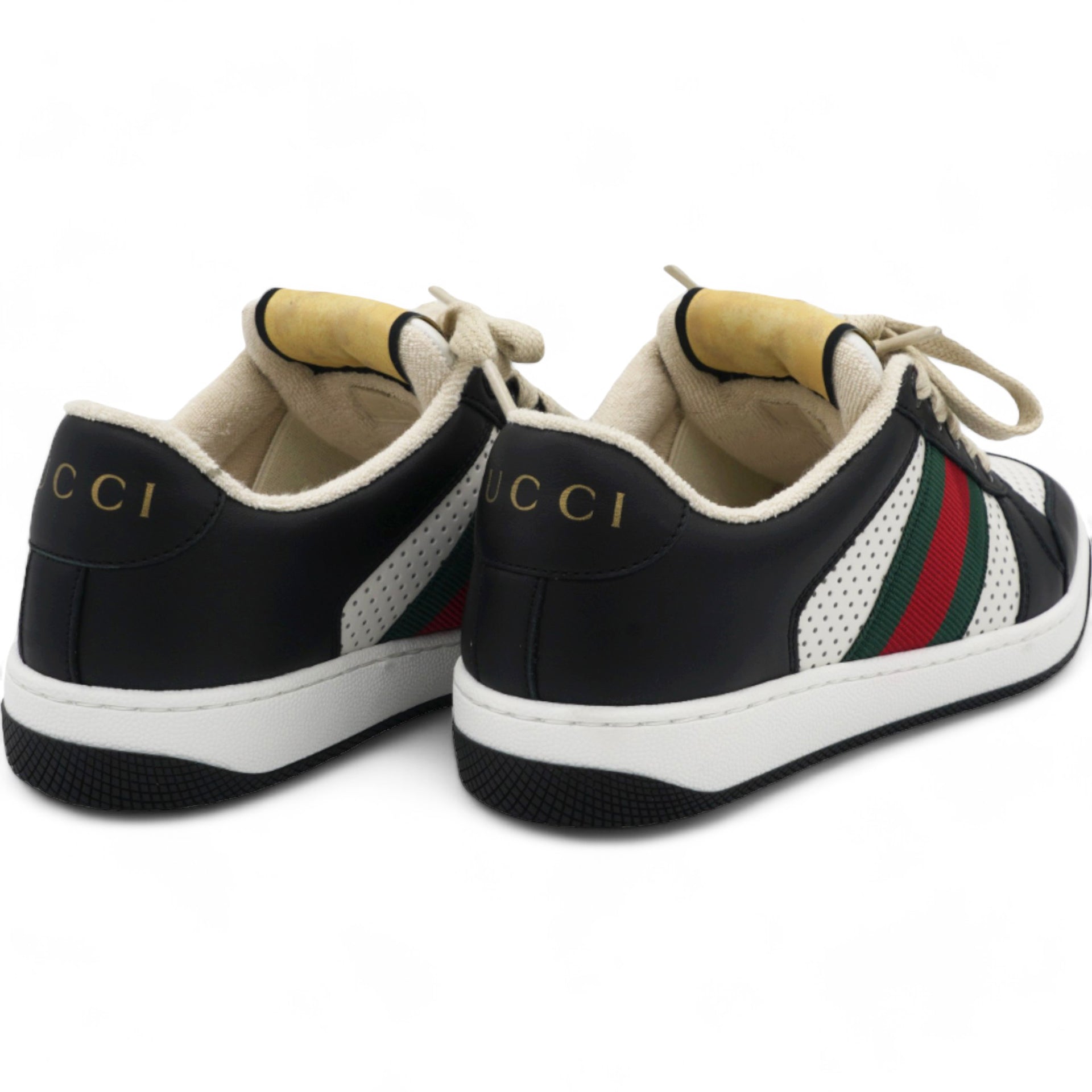 GUCCI Vintage Leather Sneakers 35.5 